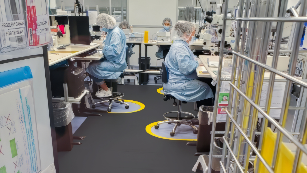100-Cleanroom Series, Yellow Border, 2' Wide