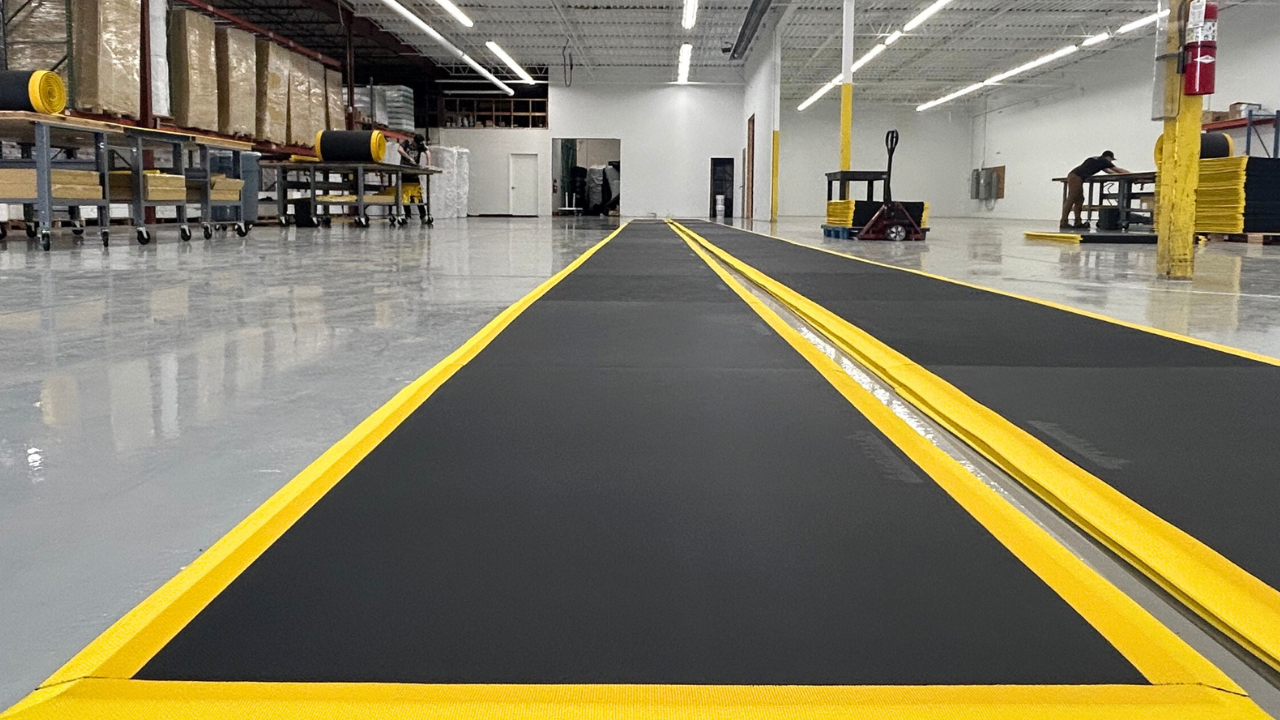 100-1 Series, Yellow Border, 2’ Wide | AcroMat